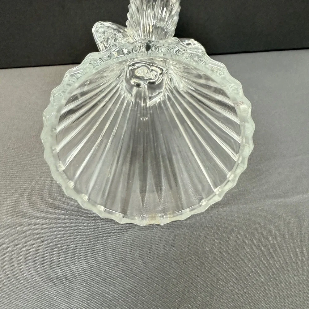 Clear Glass Angel‎ Candle Holder Taper Votive Tealight Table Decor